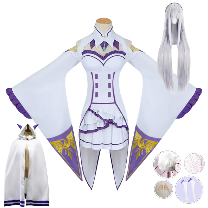 Anime Cosplay Re Zero - إميليا كوسبلاي إعادة الحياة في عالم