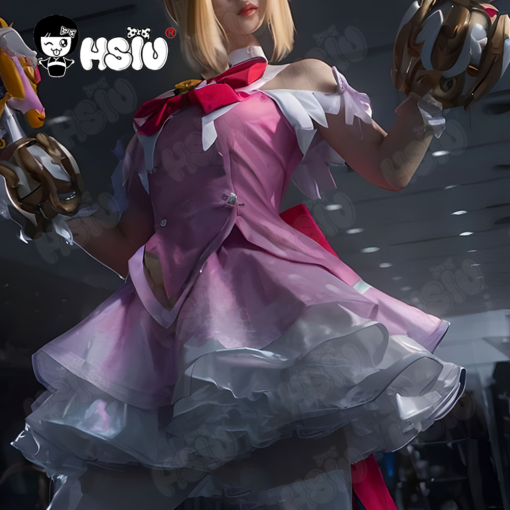 Cosplay Anime Pink Hair - جونو تأثيري حلي شعر مستعار HSIU