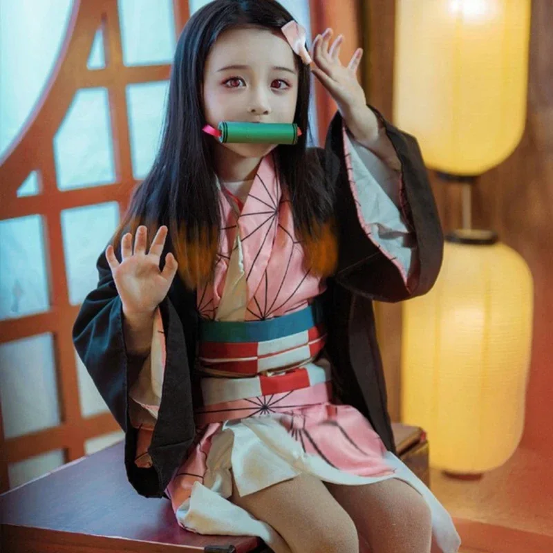 Anime Cosplay Anya - زي تنكري أنمي كامادو نيزوكو، أزياء