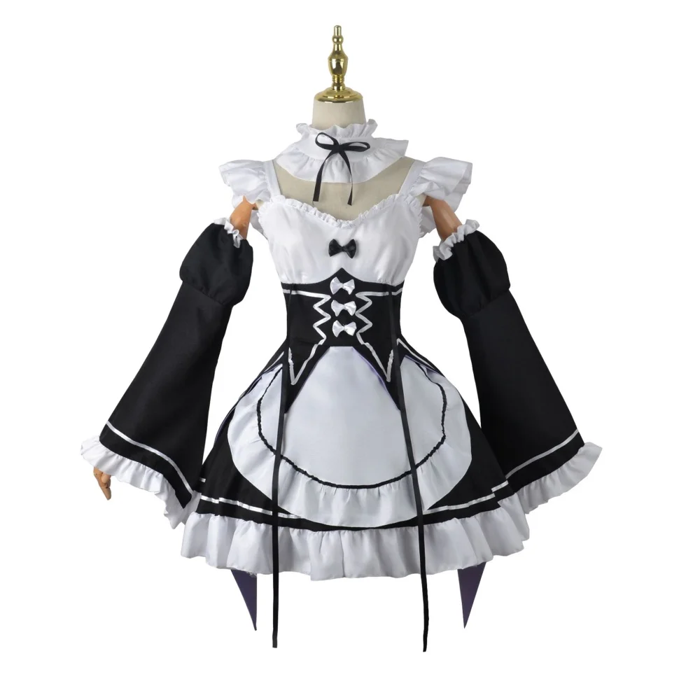 Anime Cosplay Re Zero - أزياء تنكرية لشخصية رام ريم من