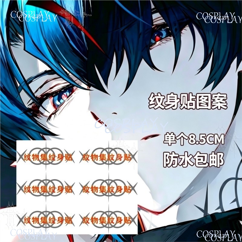 ملصق وشم مؤقت للجسم بتقنية الن - مراجعة Anime Cosplay Photo وسعره