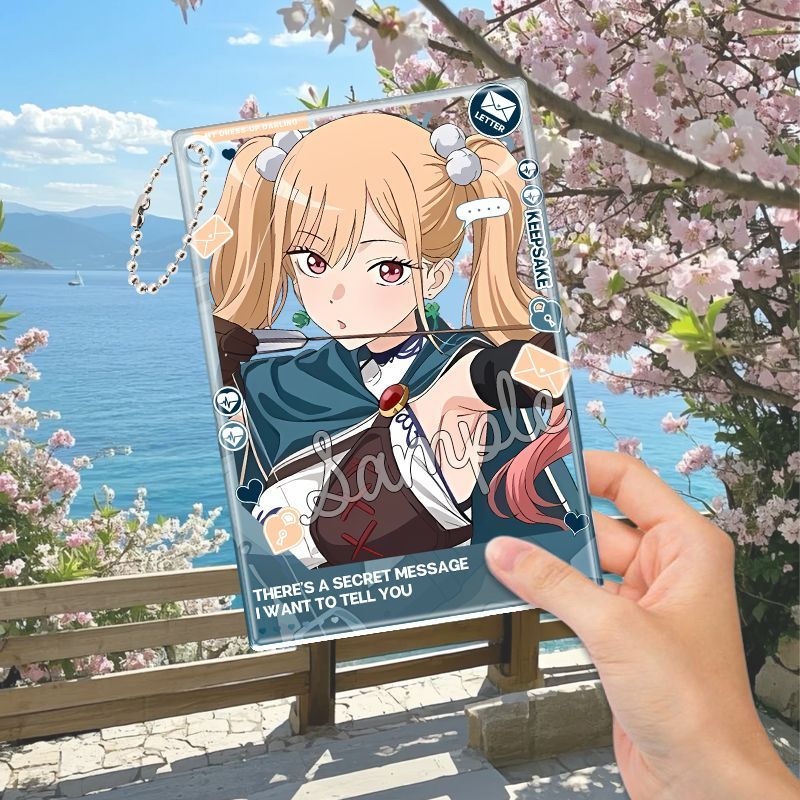 بطاقة أكريليك شفافة بتصميم كرت - مراجعة Anime Cosplay Photo وسعره