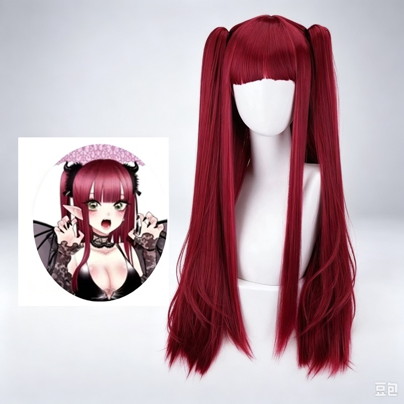 باروكة كوسبلاي كيتاغاوا مارين  - مراجعة Cosplay Anime Pink Hair وسعره